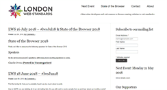 Desktop Screenshot of londonwebstandards.org