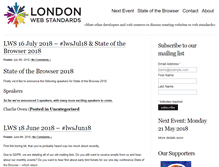 Tablet Screenshot of londonwebstandards.org